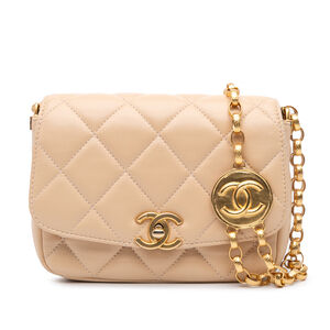 Pre-Loved Chanel Small Quilted Lambskin CC Coin Flap